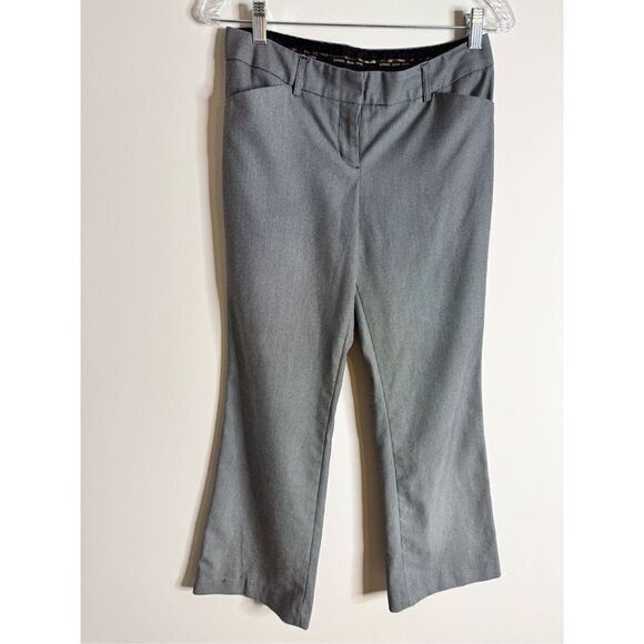 Express mid rise black and white bootcut career trousers sz 2 - Picture 1 of 7
